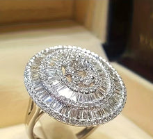 Load image into Gallery viewer, VACATION- White Round/Baguettes Zircon Stylish Ring
