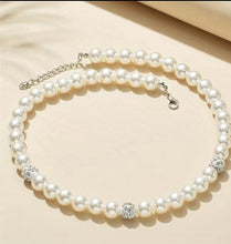 Load image into Gallery viewer, Pearlalicious- Necklace Trio Pearl/Rhinestone Set
