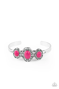 Stone Sage Pink- Cuff Bracelet