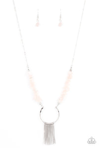 With Your Art And Soul- Pink Necklace And Earrings