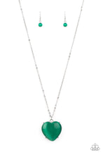 Load image into Gallery viewer, Warmhearted Glow- Green Necklace And Earrings
