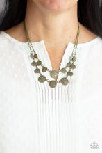 Load image into Gallery viewer, Pebble Me Pretty- Brass Necklace And Earrings
