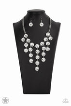 Load image into Gallery viewer, Spotlight Stunner- Silver/ Bling Necklace And Earrings
