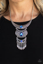 Load image into Gallery viewer, Lunar Enchantment- Blue Necklace And Earrings
