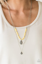 Load image into Gallery viewer, Mild Wild- Yellow Necklace And Earrings
