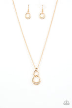 Load image into Gallery viewer, Rockefeller Royal- Gold (Bling) Necklace And Earrings

