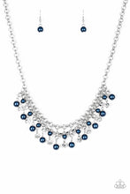 Load image into Gallery viewer, You May Kiss The Bride- (Bling) Blue Necklace And Earrings
