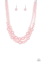 Load image into Gallery viewer, The More The Modest- Pink Pearl Necklace And Earrings
