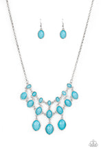 Cargar imagen en el visor de la galería, Mermaid Marmalade- Blue Necklace And Earrings
