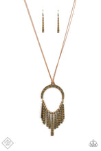 Load image into Gallery viewer, You Woudn&#39;t FLARE- Brass Necklace And Earrings
