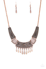 Cargar imagen en el visor de la galería, Steer It Up- Copper Necklace And Earrings
