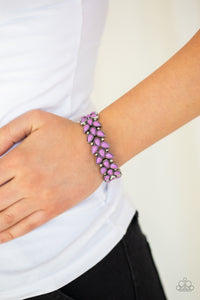 Vintage Venture- Purple And Silver Bracelet