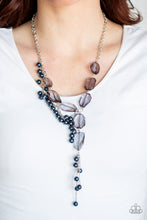 Load image into Gallery viewer, Prismatic Princess- Blue Necklace And Earrings
