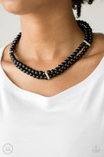 Cargar imagen en el visor de la galería, Put On Your Party Dress- Black (Bling) Necklace And Earrings
