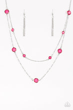 Load image into Gallery viewer, Raise Your Glass- Pink Necklace And Earrings
