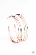 Load image into Gallery viewer, Rimmed Radiance- Copper Hoops
