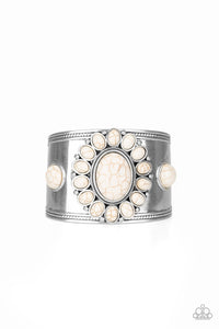 Room To Roam- White And Silver Cuff