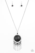 Cargar imagen en el visor de la galería, Rural Rustler- Black Necklace And Earrings
