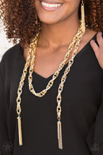 Cargar imagen en el visor de la galería, Scarfed For Attention- Gold Necklace And Earrings
