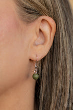 Cargar imagen en el visor de la galería, Sahara Suburb- Green/Silver Necklace And earrings
