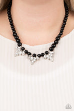 Cargar imagen en el visor de la galería, Society Socialite- Black/Bling Necklace And Earrings
