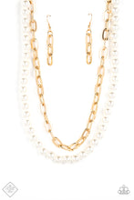 Load image into Gallery viewer, Suburban Yacht Club- Gold/Pearl Necklace And Earrings

