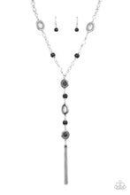 Load image into Gallery viewer, The Natural Order- Black/Silver Necklace And Earrings
