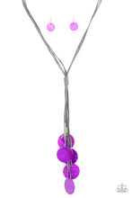 Cargar imagen en el visor de la galería, Tidal Tassels-Purple Necklace And Earrings
