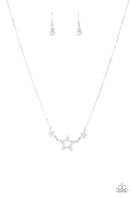 Load image into Gallery viewer, United We Sparkle- Silver/Bling Necklace And Earrings
