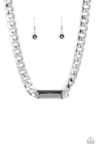 Urban Royalty- Silver Necklace And Earrings