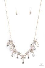 Load image into Gallery viewer, Vintage Royal- Gold/ Bling Necklace And Earrings
