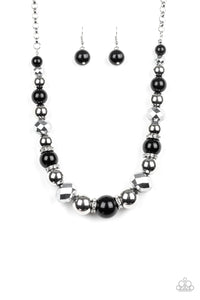 Weekend Party- Black (Bling) Necklace And Earrings